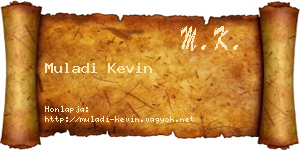 Muladi Kevin névjegykártya